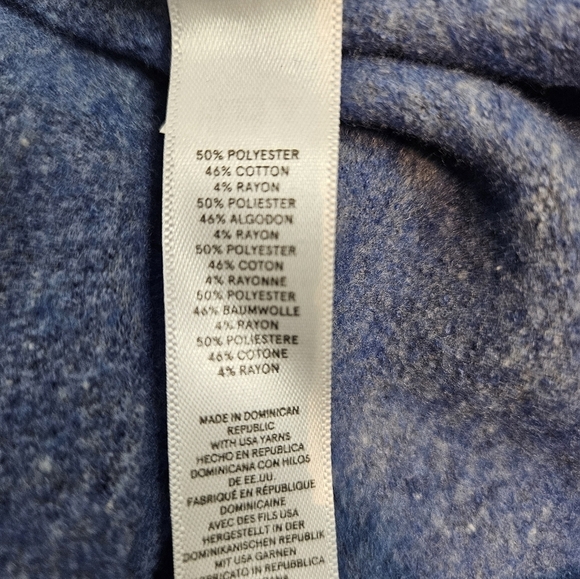 NWT Saludos Heathered Blue Crew Neck Sweatshirt Size Medium Women's H27 - Picture 5 of 8